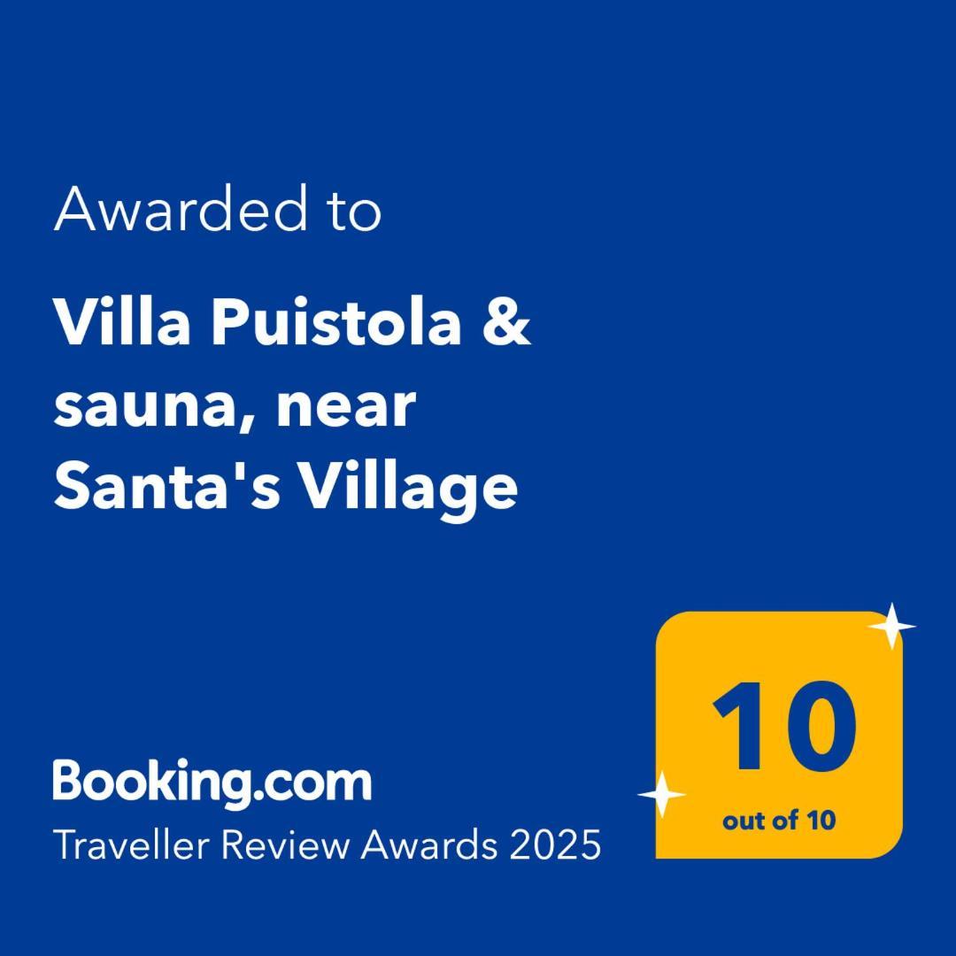 Villa Puistola & Sauna, Near Santa'S Village Rovaniemi Dış mekan fotoğraf